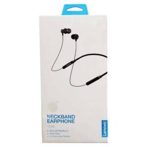 Lenovo HE05 Bluetooth 5.0 Wireless Earphones: Magnetic Neckband, Waterproof, Stereo Headset with Mic